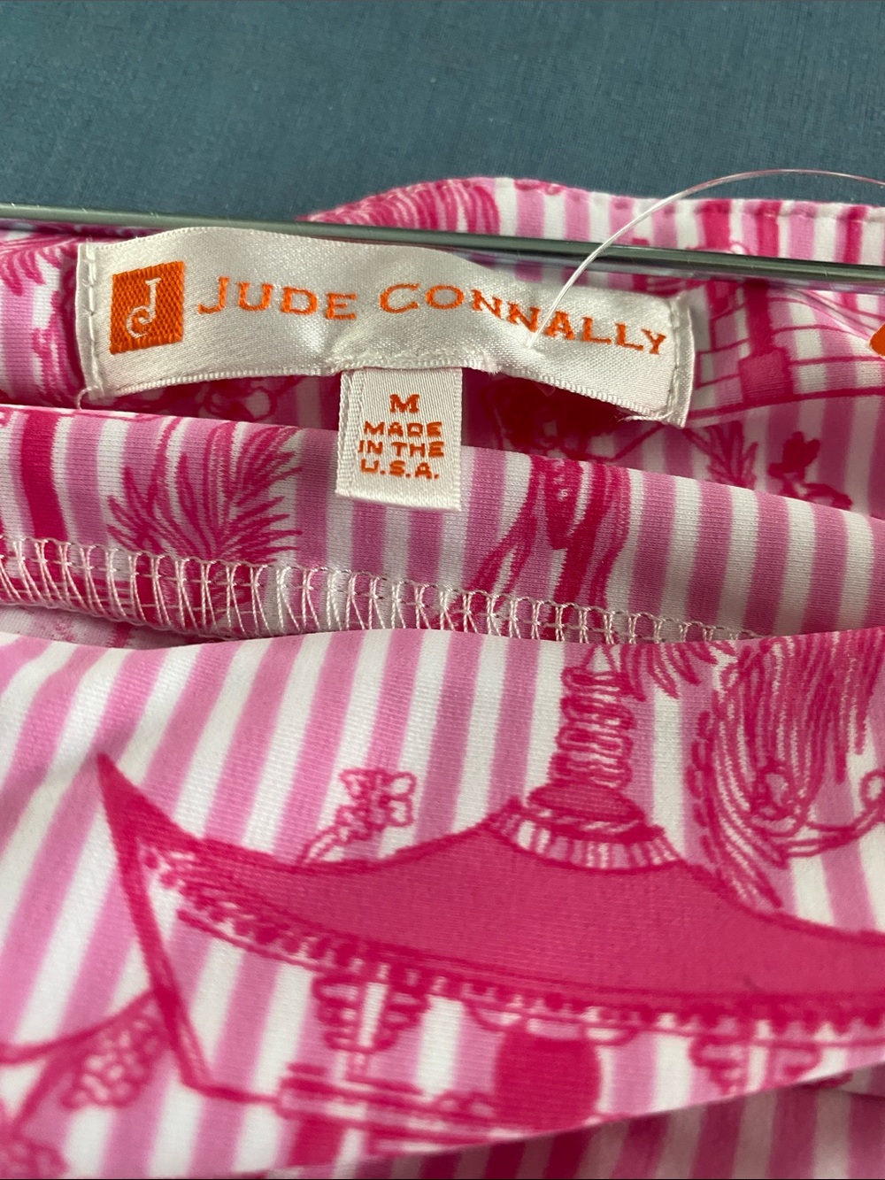 Jude Connally Pink & White Peony Pagoda Print Mini Skort (hidden shorts) - Picture 6 of 8